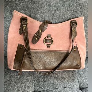 B•O•C Suede Pink Shoulder Bag
